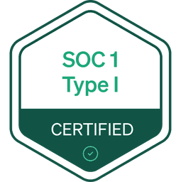 SOC 1 Type II certified