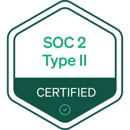 SOC 2 Type II certified